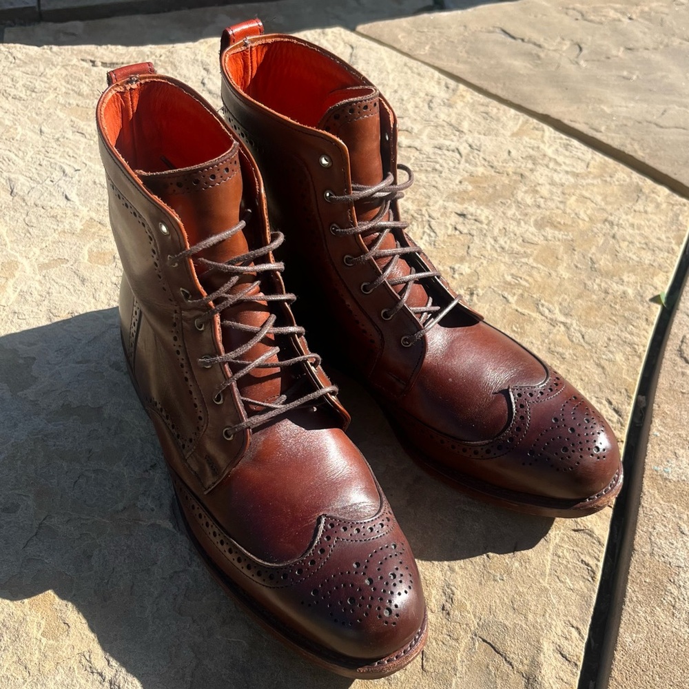 Allen Edmond Dalton Wingtip Dress Boots